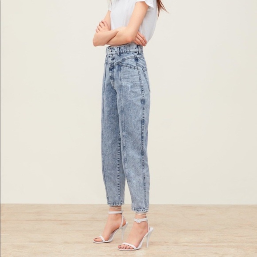 Zara Acid Wash Mom Jeans sz 30